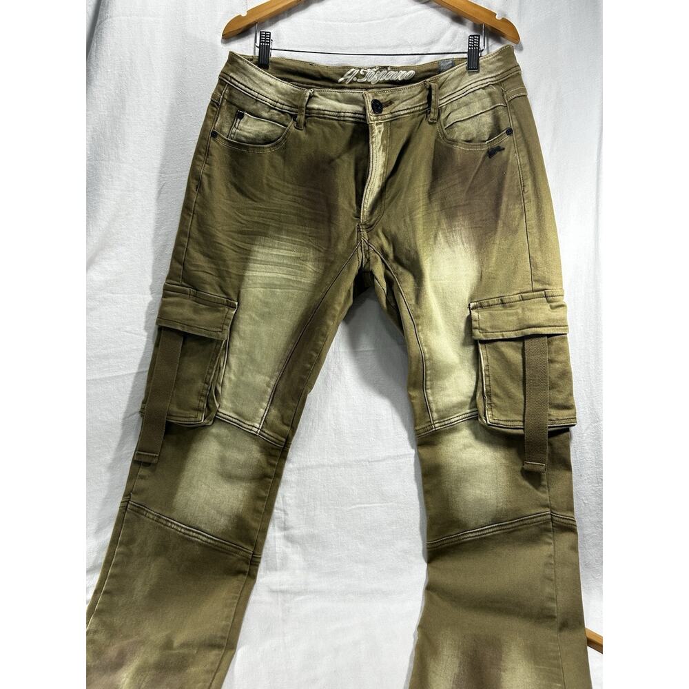 A Tiziano Men’s Pants Grunge Green Street wear Sz 36